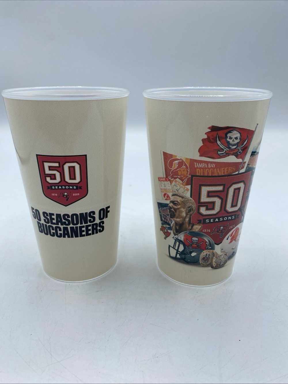Bucs Cups 50 Seasons Of Buccaneers Tumblers Tampa Bay Buccaneers NFL Football 2